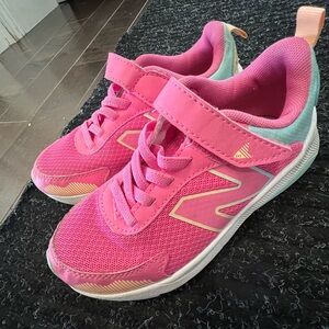 New Balance Kids' Pink and Teal Sneakers